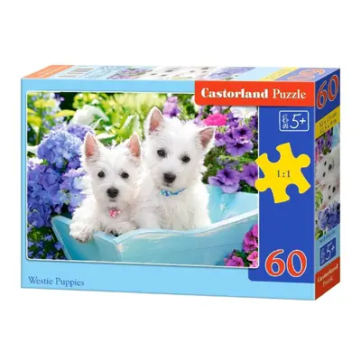 mamido Puzzle 60 dílků štěňátka Westie