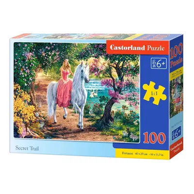 mamido Puzzle 100 dílků Tajná stezka jednorožec princezna