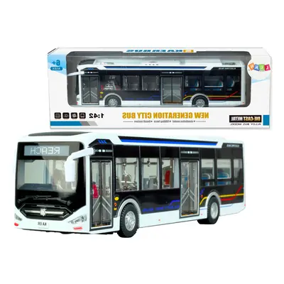 mamido Elektrický městský autobus 1:42 bílý