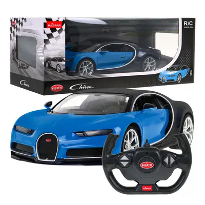 Mamido RASTAR Auto na dálkové ovládání RC Bugatti Chiron Rastar 1:14 modré