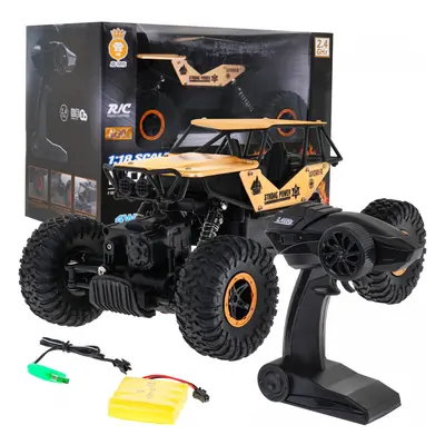 mamido Terénní autíčko na dálkové ovládání Crawler Monster 1:18 zlaté RC