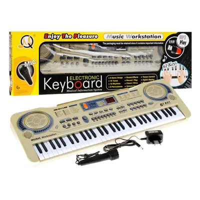 Mamido Mamido Dětský keyboard s mikrofonem nahráváním USB MP3