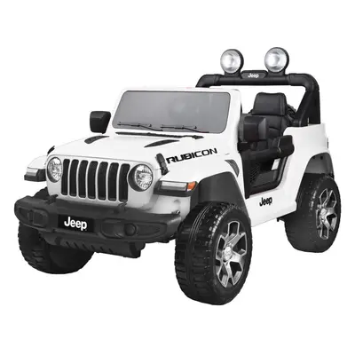 mamido Dětské elektrické autíčko Jeep Wrangler Rubicon 4x4 bílá