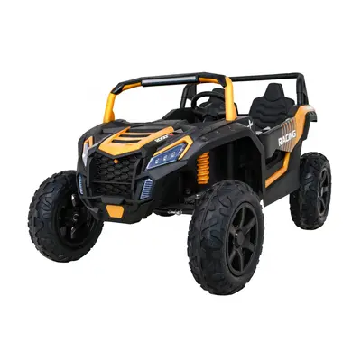 mamido Dětské elektrické autíčko Buggy UTV Strong 24V nafukovací kola zlaté