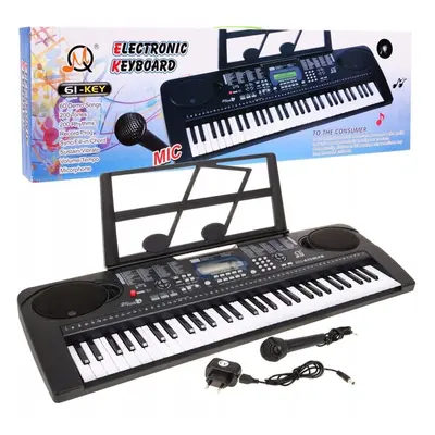 Mamido Mamido Dětský keyboard s mikrofonem stojánem USB MP3 MQ6159UFB