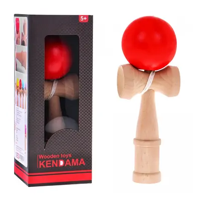 mamido Dětská dřevěná hra Kendama červená