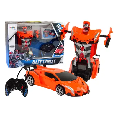 mamido Auto Robot Transformer 2v1 na dálkové ovládání RC oranžový