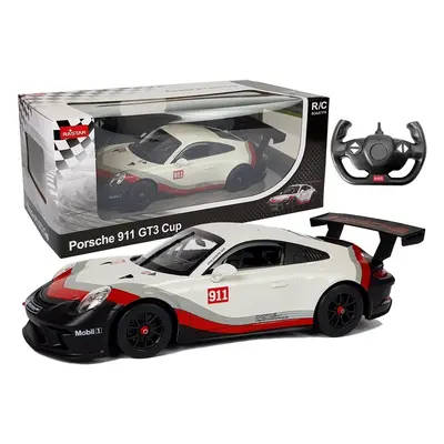 Mamido RASTAR RASTAR Auto na dálkové ovládání Porsche 911 GT3 CUP RC 1:14 bílé