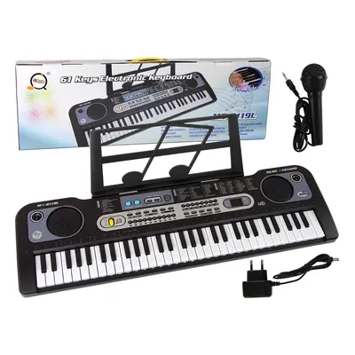 mamido Keyboard MQ-6119L s mikrofonem černý