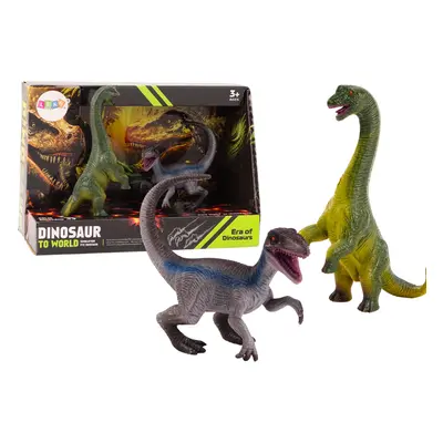 mamido Sada Dinosaurích figurek Brachiosaurus Velociraptor 2 ks