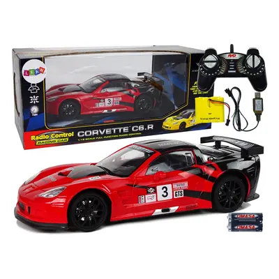 mamido Sportovní auto Corvette C6.R na dálkové ovládání RC červené