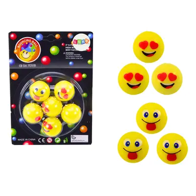 mamido Sada gumových míčků emoji žluté