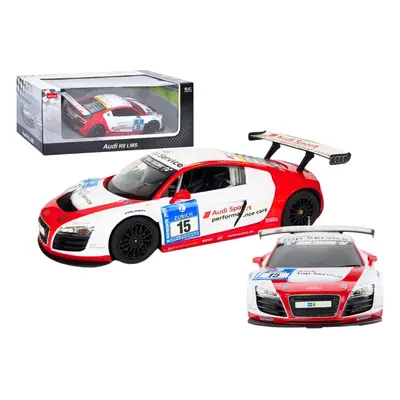 mamido Sportovní autíčko AUDI R8 LMS na dálkové ovládání RC 1:24 bílé