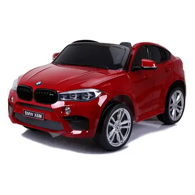 mamido Elektrické autíčko BMW X6 M dvoumístné XXL lakované červené Použito- vystavený kus