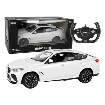 Mamido RASTAR Auto na dálkové ovládání RC BMW X6 M Rastar 1:14 bílé