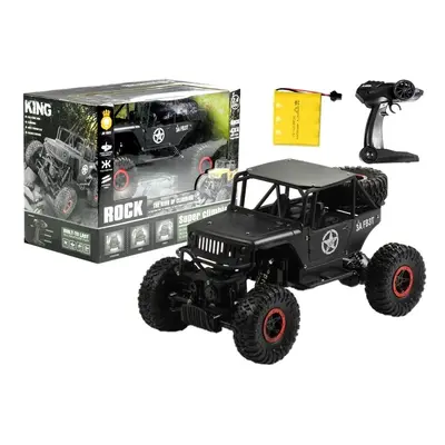 mamido Auto na dálkové ovládání jeep RC 1:18 černé