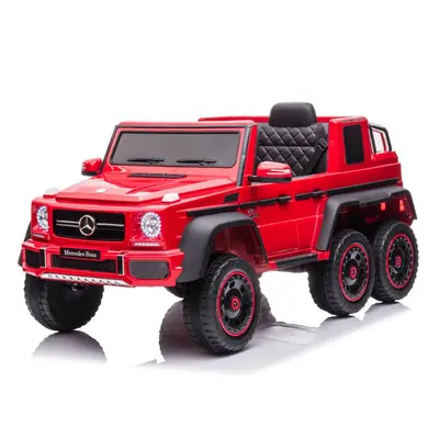 mamido Elektrické autíčko Mercedes Benz G63 6x6 červené