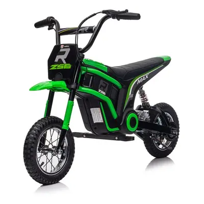 mamido Dětská elektrická motorka Cross 350W zelená