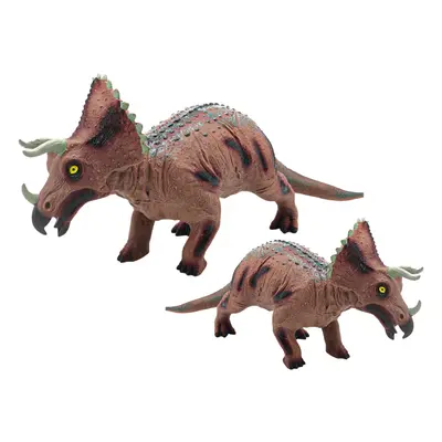 mamido Velká figurka dinosaurus Triceratops se zvuky 36 cm hnědá