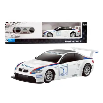 mamido Sportovní autíčko BMW M3 GT2 na dálkové ovládání RC 1:24 bílé