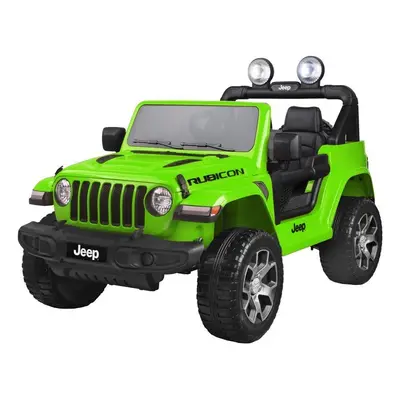 mamido Dětské elektrické autíčko Jeep Wrangler Rubicon 4x4 zelená