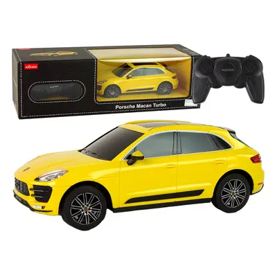 mamido Auto na dálkové ovládání RC Porsche Macan Turbo 1:24 žluté