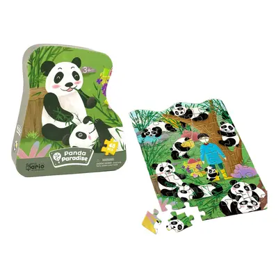 mamido Puzzle Panda s bambusem 48 dílků