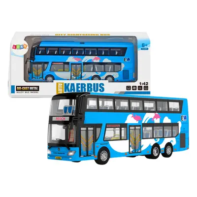 mamido Dvoupatrový výletní autobus 1:42 modrý