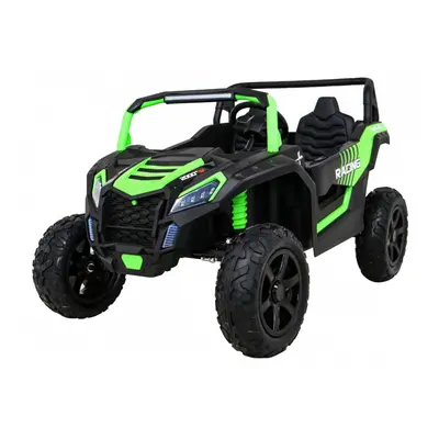 mamido Dětské elektrické autíčko Buggy UTV Strong 24V nafukovací kola zelené