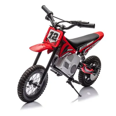 mamido Dětská elektrická motorka Cross 350W 36V červená