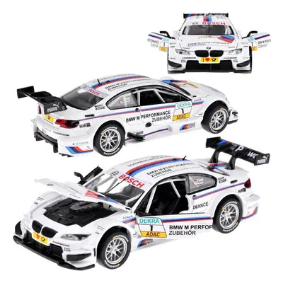 mamido Sportovní kovové autíčko BMW M3 DTM 1:32 s efekty