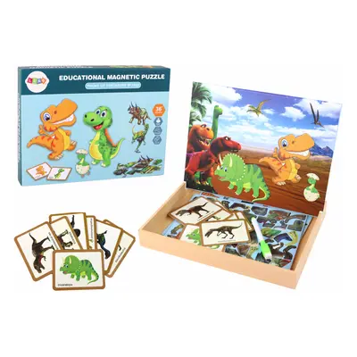 mamido Vzdělávací magnetické puzzle dinosauři