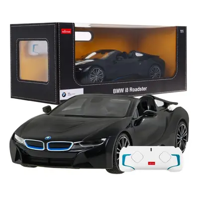 Mamido RASTAR Auto na dálkové ovládání RC BMW I8 Roadster Rastar 1:12 černé