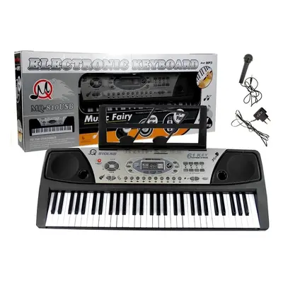 mamido Dětský keyboard s mikrofonem MP3