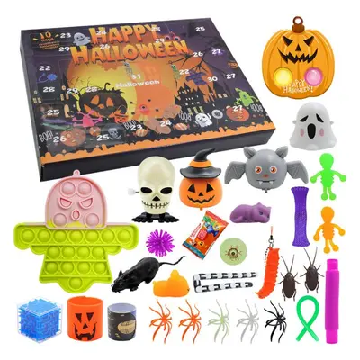 mamido Halloweenský kalendář Pop It Fidget Toys Dýně