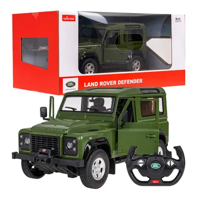 Mamido RASTAR Auto na dálkové RC ovládání Land Rover Defender Rastar 1:14 zelené