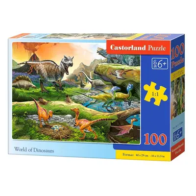 mamido Puzzle 100 dílků Svět dinosaurů