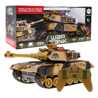 mamido Tank na dálkové ovládání RC béžový 1:18