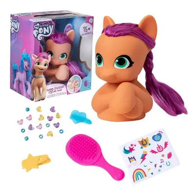 mamido Hasbro My Little Pony Sunny Starscout česací hlava s doplňky