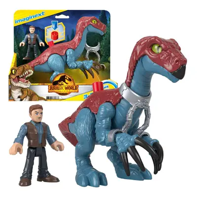 mamido Jurassic World sada Imaginext figurky Therizinosaurus a Owen