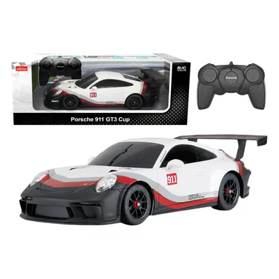 Mamido RASTAR Auto na dálkové ovládání RC Porsche 911 GT3 1:18 Rastar bílé