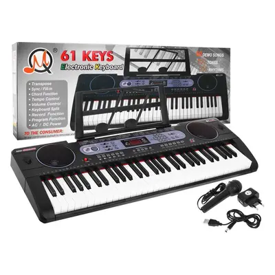 mamido Dětský velký Keyboard XXL černý