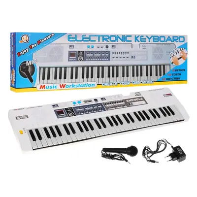 mamido Dětský keyboard XXL bílý