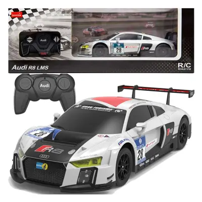 mamido Sportovní auto AUDI R8 LMS na dálkové ovládání RC 1:24 bílé