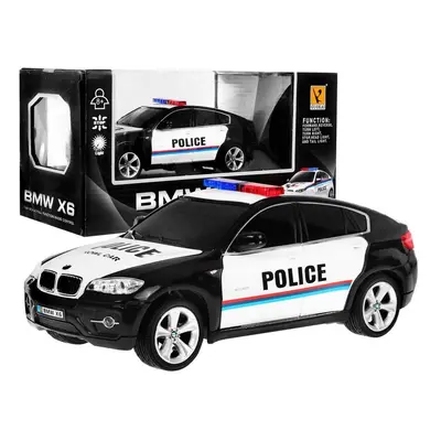 mamido Policejní autíčko na dálkové ovládání RC BMW X6 1:24