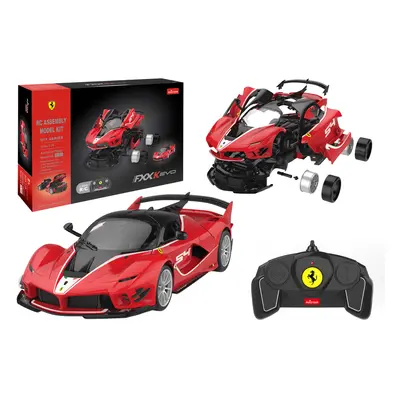 RASTAR Stavebnice Ferrari FXXK EVO na dálkové ovládání 1:18 Rastar 88 dílů červené