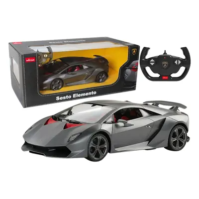 Mamido RASTAR Auto na dálkové ovládání RC Lamborghini Sesto Elemento 1:14 Rastar šedé