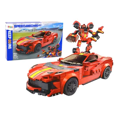 mamido Konstrukční Auto Robot Transformer 2v1 Ferrari 351 kusů