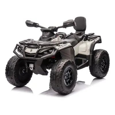 mamido Dětská elektrická čtyřkolka Can-Am Outlander ATV šedá