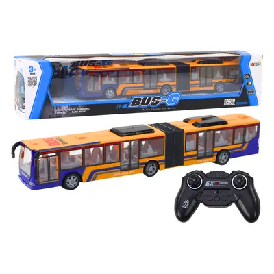 mamido Dálkově ovládaný autobus oranžový s osvětlením 44 cm RC